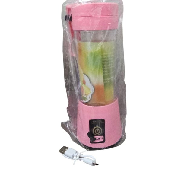 Portable Rechargeable Battery Juice Smoothie Pink Portable Travel Blender New - Picture 8 of 8
